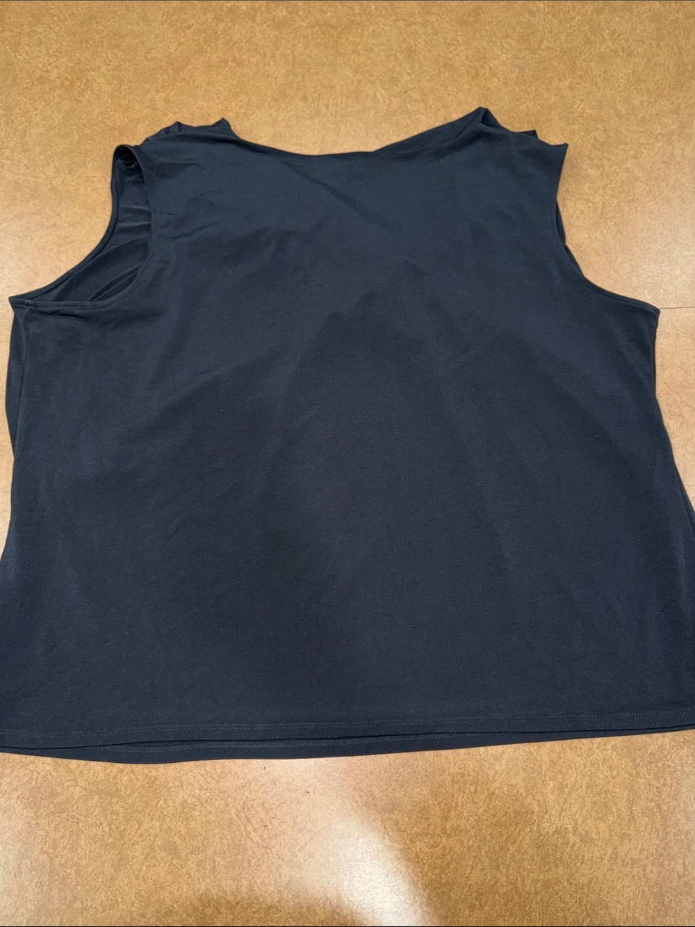 Lane Bryant Black Draped Top w/ Abstract Orange/ Black Skirt Set-See  ALL Photos - Picture 6 of 10
